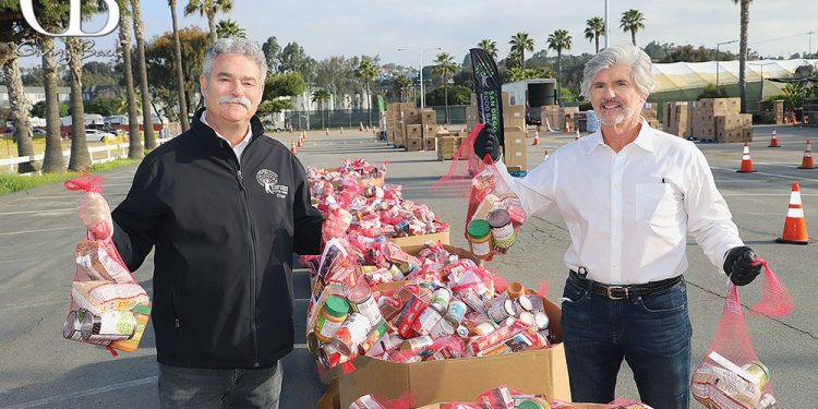 Food bank ceo jim floros and del mar fairgrounds ceo tim fennell