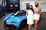 Ashli Finuoli and Mariam Shadda with a 2021 Bugatti Pur Sport
