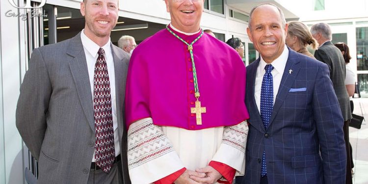 Bill bolstad auxiliary bishop john dolan and deacon jim vargas