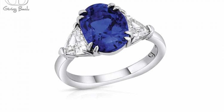 523ct natural unheated madagascar sapphire and diamond ring agl report 1