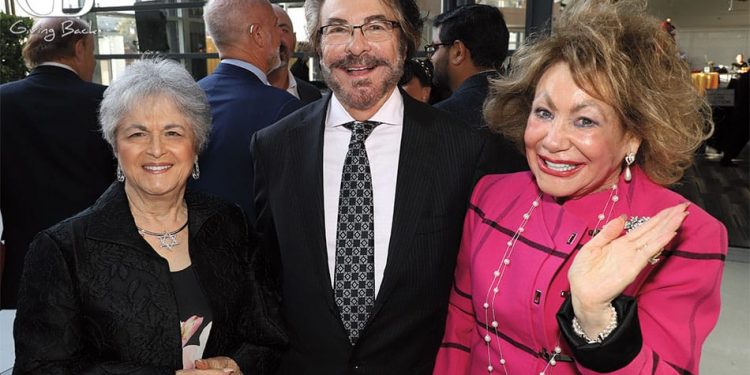 Phyllis harris with howard and barbara milstein