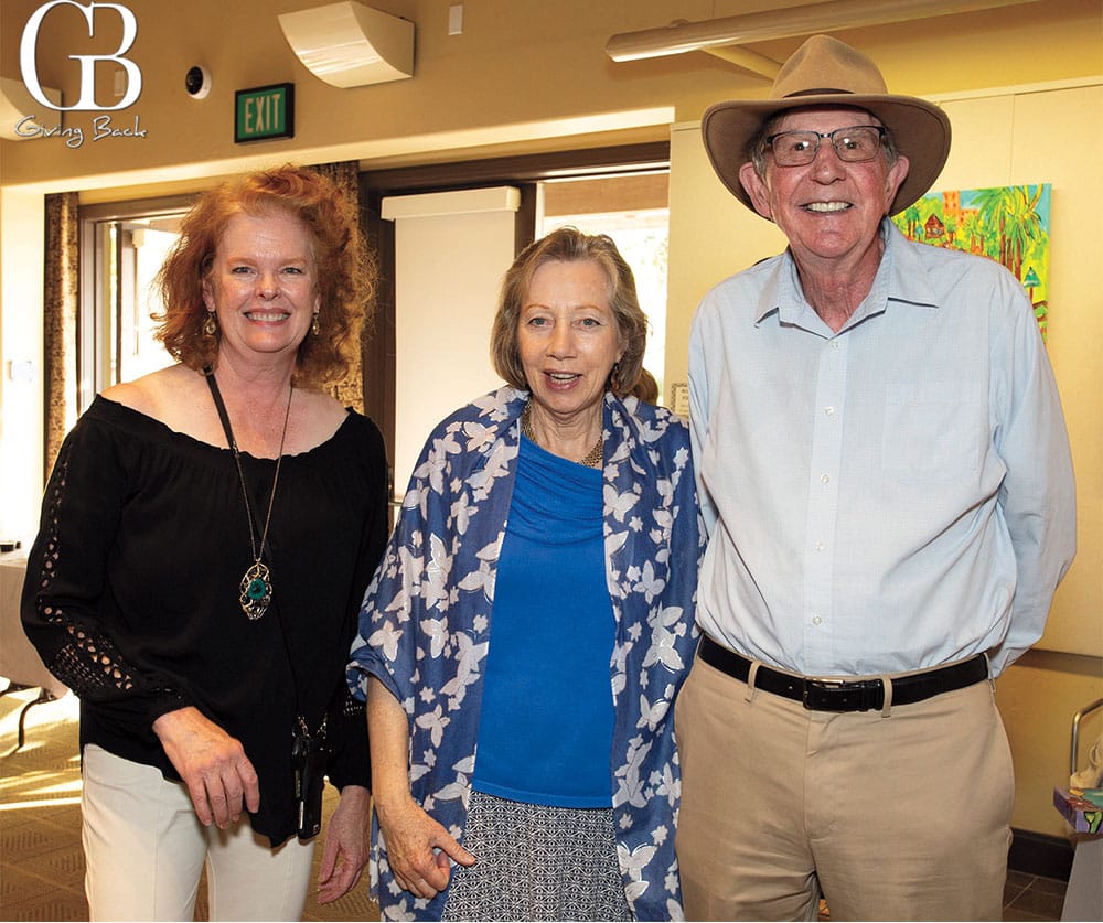 Kathryn Stephens with Cathy and Andrew Perry