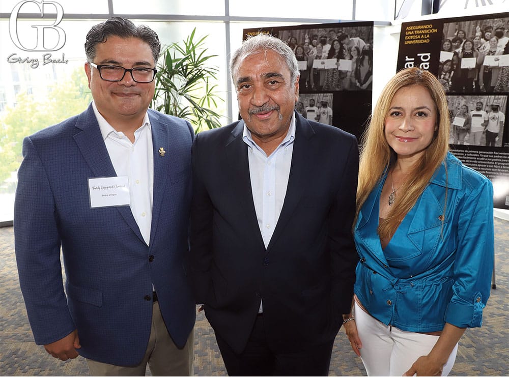 Pedro Villegas Chancellor Pradeep Khosla and Susy Villegas