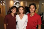 Conchita gonzalez perez with her sons emilio and bruno perez at the lua wellness center grand opening