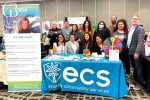 Ecs staff members from administration accord para las familias and other programs manned ecss booth at the good news festival