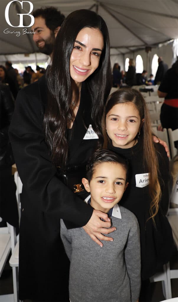Rashell Michan with Ariela and Gabriel