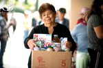 Seniors enrolled in the senior food program receive 40 pound boxes of shelf stable food every month