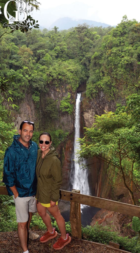 Estaben and danitza at Catarata Del Toro