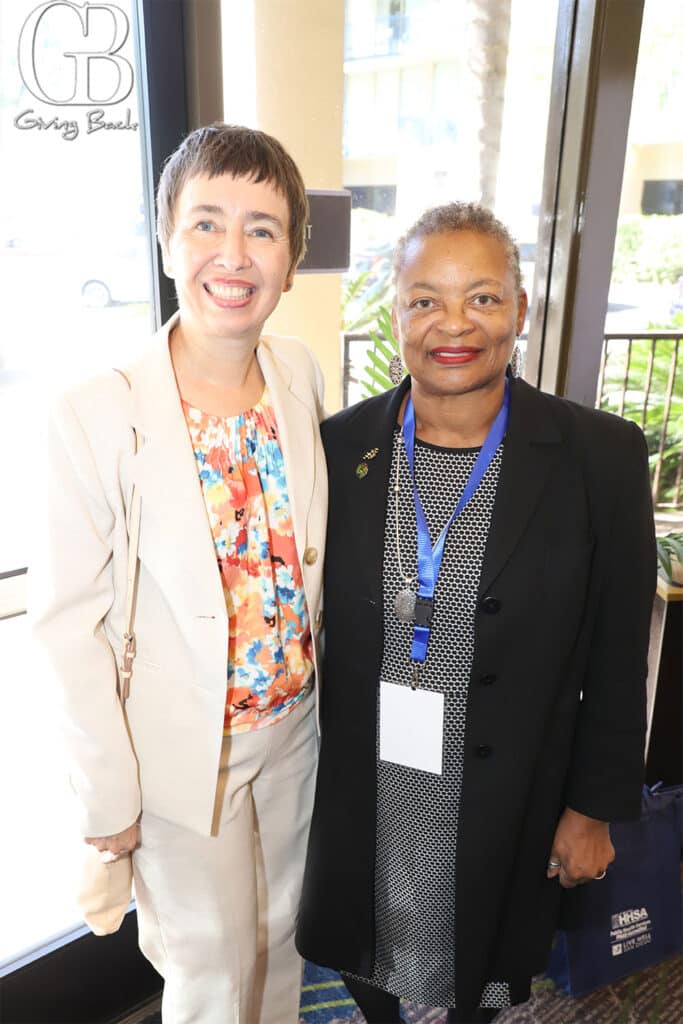 Adama Dyoniziak and Director of Public Health Services Wilma Wooten