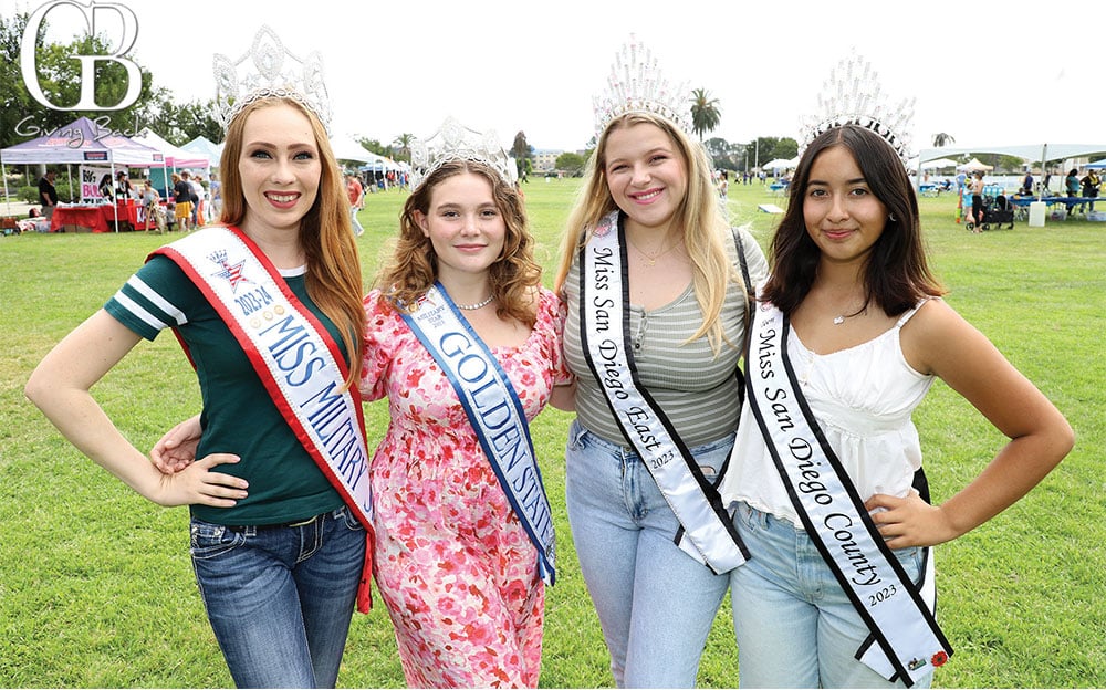 National Miss Military Star Cierra Riddle Junior Teen Golden State Erika Laws Miss San Diego East Taylor Wansley and Miss Teen County Samantha