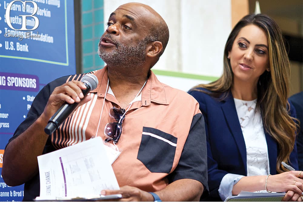 Shark Tank judges George McKinney and Marisa Bruyneel