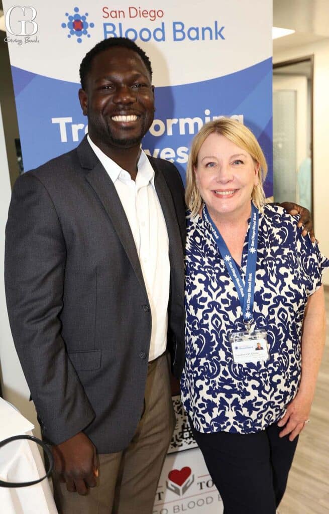 Kazeem Omidiji and Claudine Van Gonka