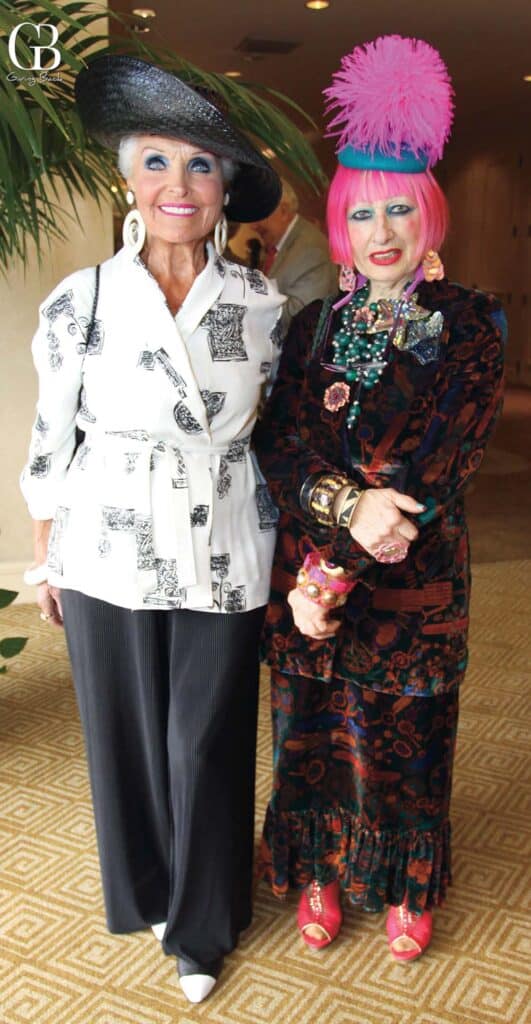 Marilyn Barrett and Zandra Rhodes