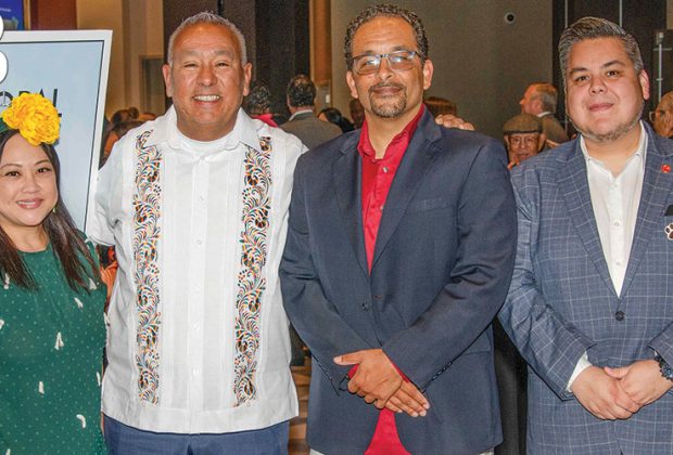 Myra Lomahan, Mark Sanchez, Don Dumas and Roberto Alcantar at Jaguar luncheon held at Sycuan Casino Resort