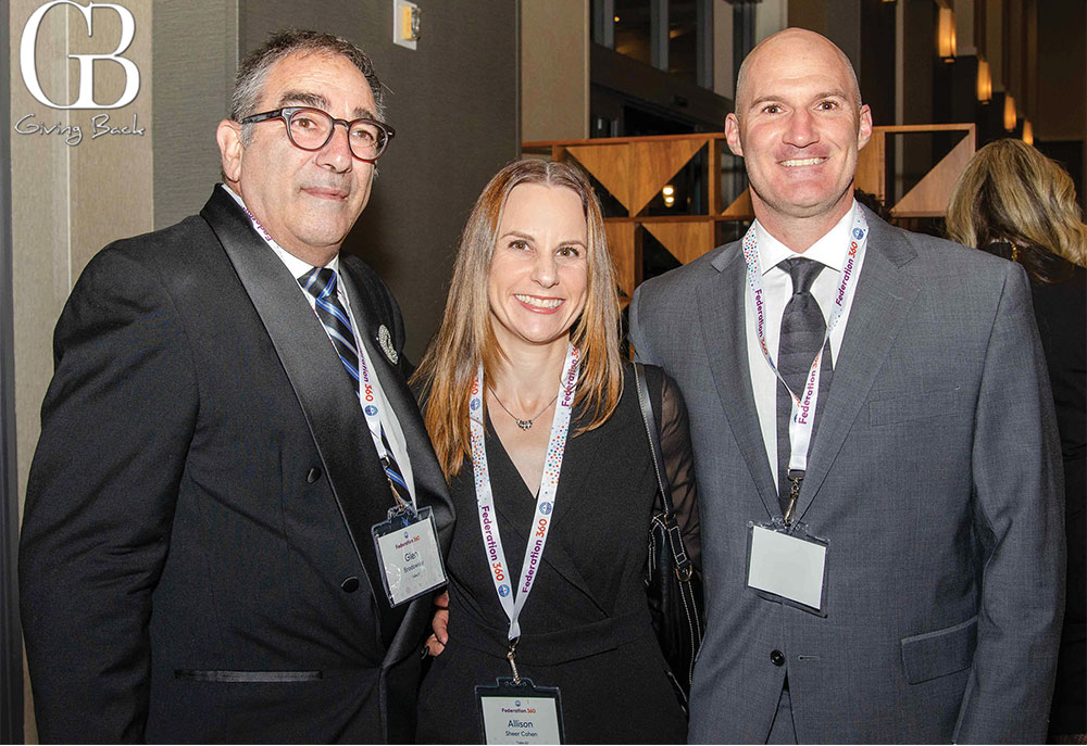 Glenn Brodowsky with Allison and Joshua Cohen