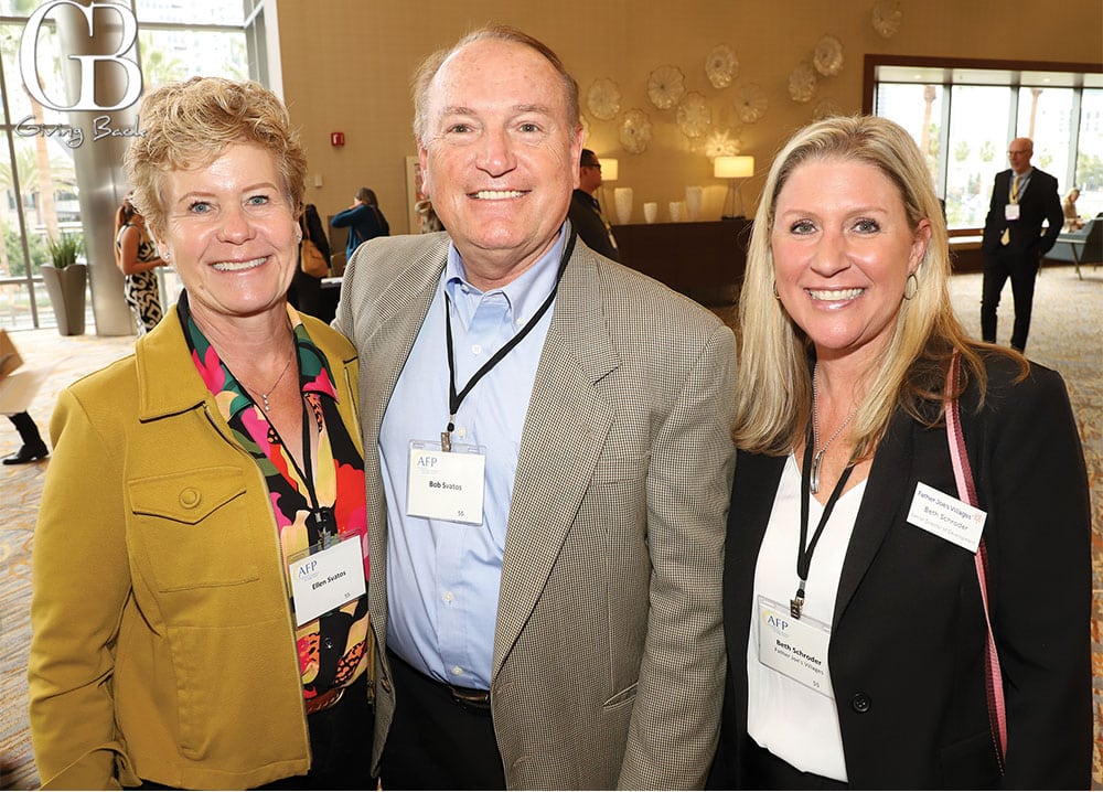 Ellen and Bob Svatos with Beth Schroeder