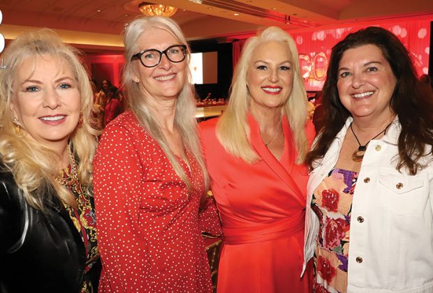 Tanya Williams, Ann Mitchell, Tina Howe and Shannon Brown at San Diego's Annual Go Red women Luncheon