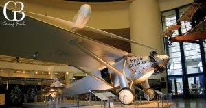 the Spirit of St Louis at the San Diego Air and Space Museum