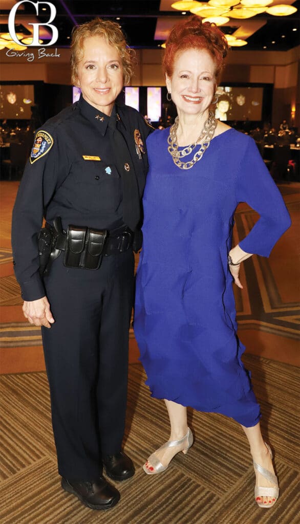 Assistant Chief Sandra Albrektsen and Sara Napoli