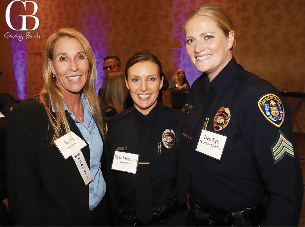 Chief Lori Luhnow Ret Sgt Meghan Bisesto and Det Sgt Heather Seddon