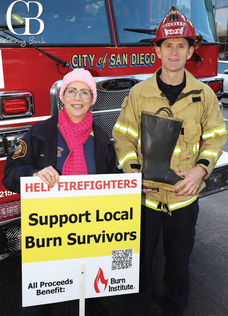 Fire Rescue Monica Munoz and Fire Captain Patrick Buckley