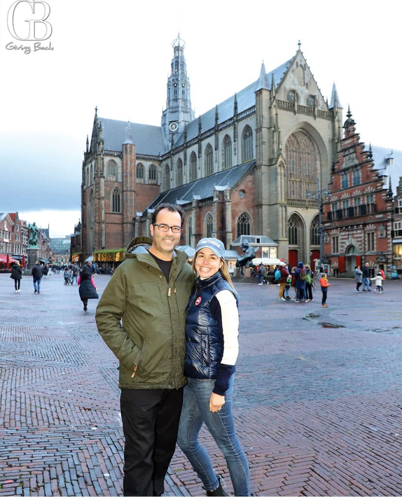 Esteban and Danitza Villanueva at St Bavokerk in Haarlem