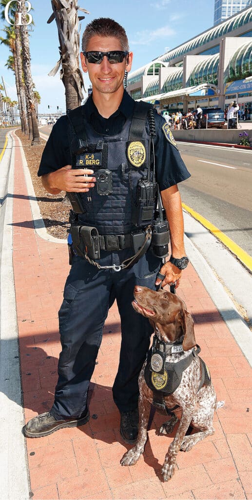 San Diego Police Officer with K9