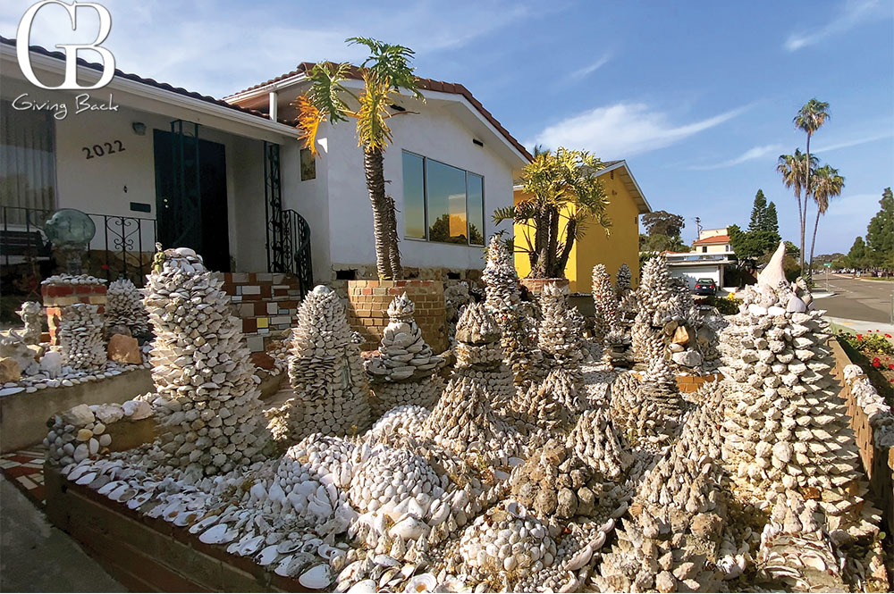 Frank Mendes Shell House became a landmark in Point Loma