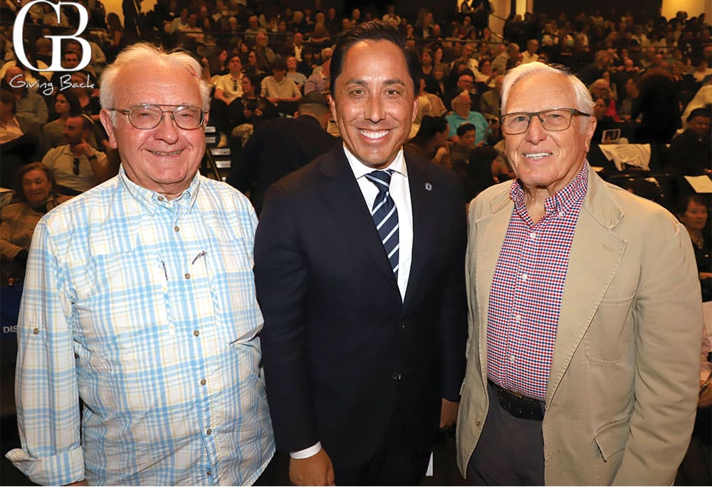 Gerald Szames Mayor Todd Gloria and Lou Pechi