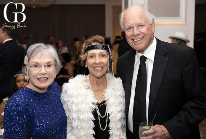 Sheila Trovaten with Gail and Tom Bandy at Home of Guiding Hands: Bootlegger’s Ball Supports Disabilities Mission