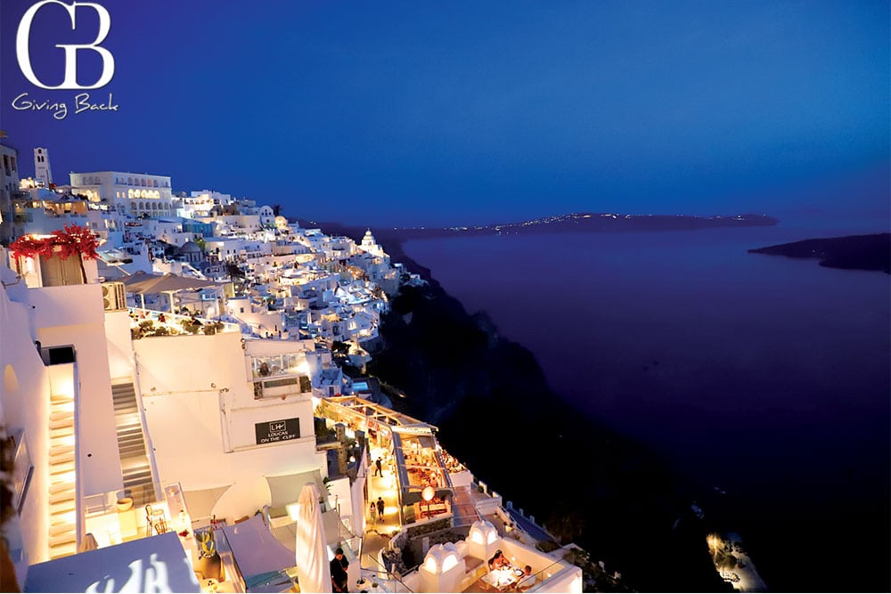 SANTORINI night view