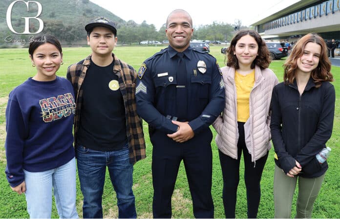 Sergeant Andre Thomas with friends