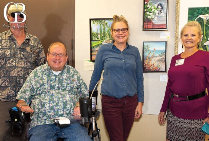 Zack, Taylor Chris, and Jean Freeman and Dot Renshaw at Explore La Jolla’s Secret Gardens: A Rare Behind-the-Gates Tour
