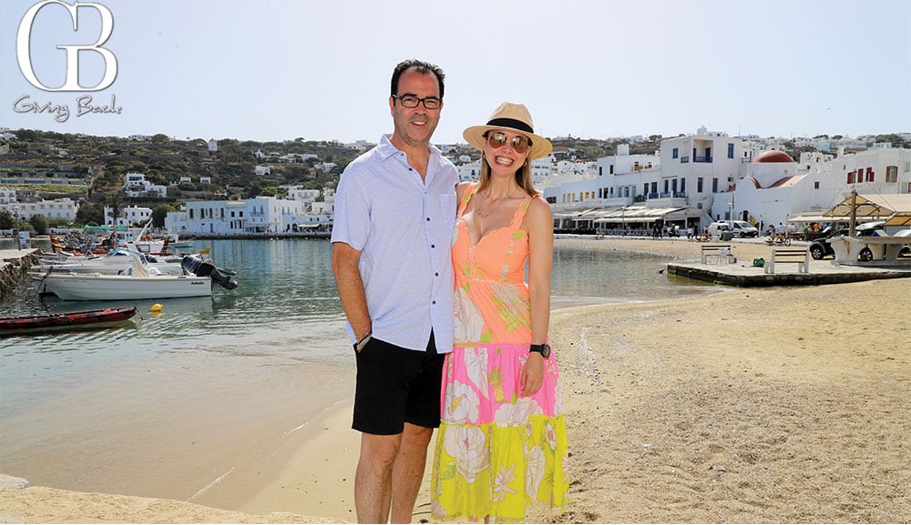 estaben and danitza at MYKONOS