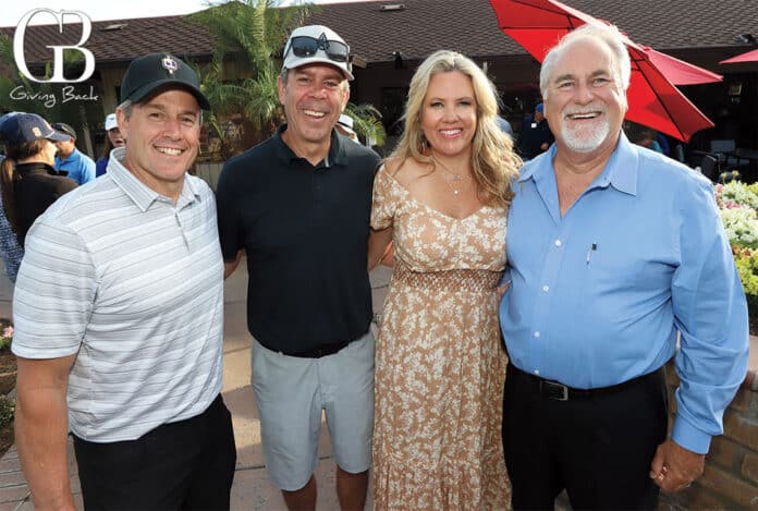 Tony Evenson, Kevin, Cory Mcmahon, and Nick Ward at 30th Annual OLP Golf Tournament and Spa Day