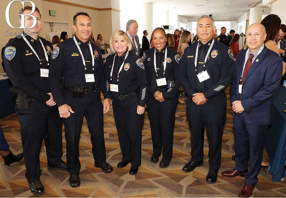 Chief Roxanna Kennedy with members of the Chula Vista Police Department