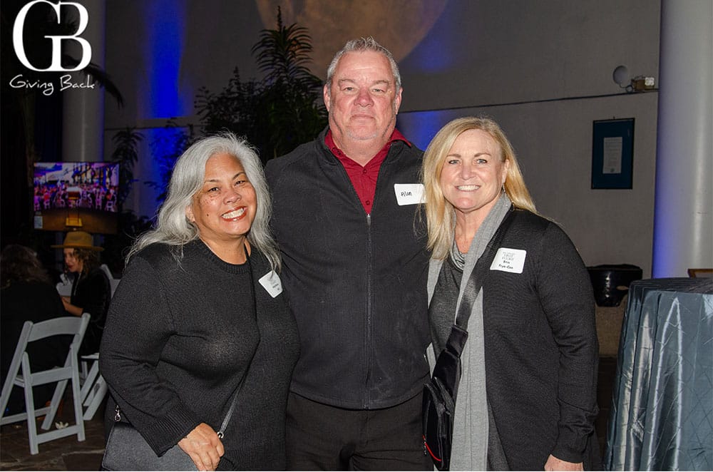 Marlene Hill with Alan and Erin Cox