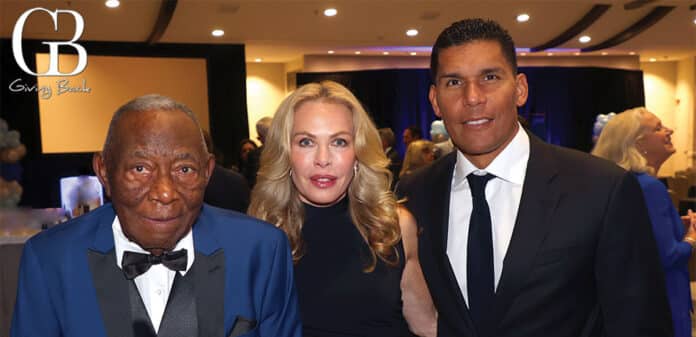 Calvin Shiner with Kathryn and Donnie Edwards