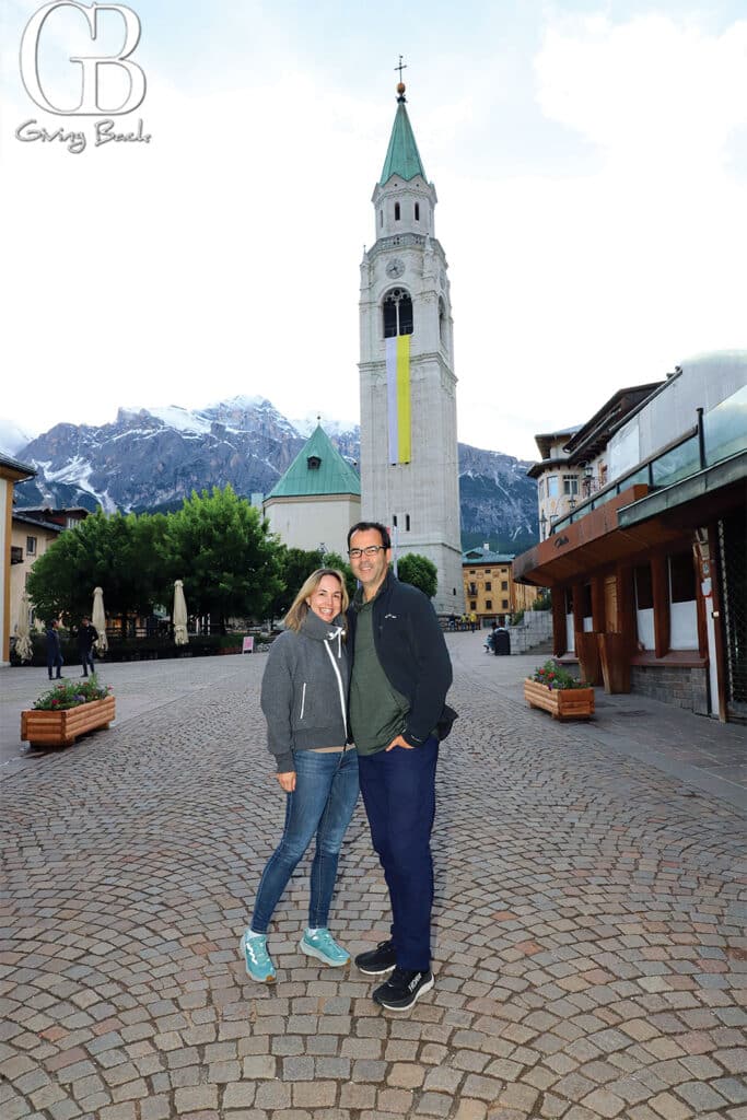 Danitza and Esteban Villanueva in Cortina dAmpezzo