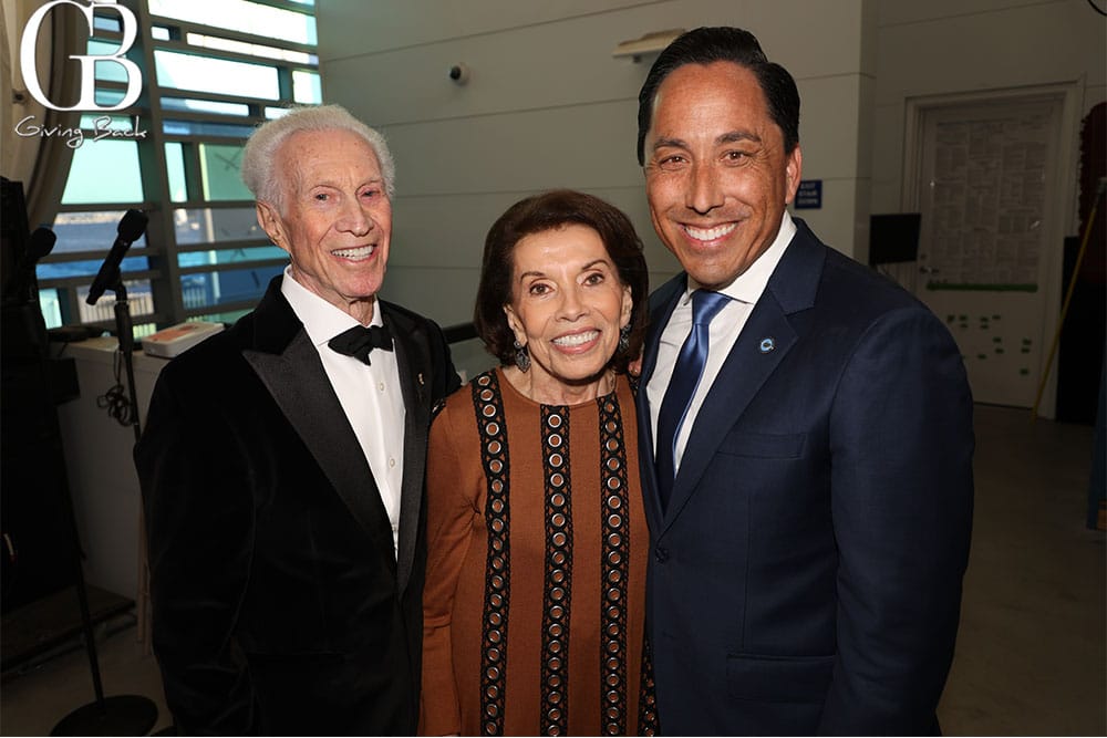 Bob Rubenstein Marie Raftery and Mayor Todd Gloria