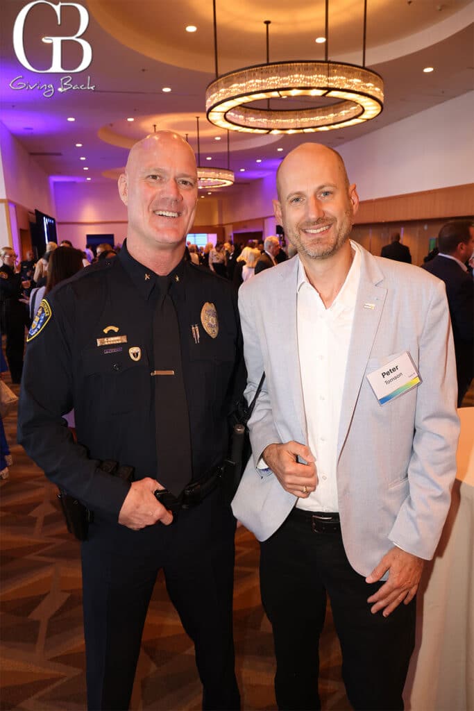 Commander Daniel Grubbs and Peter Thomson