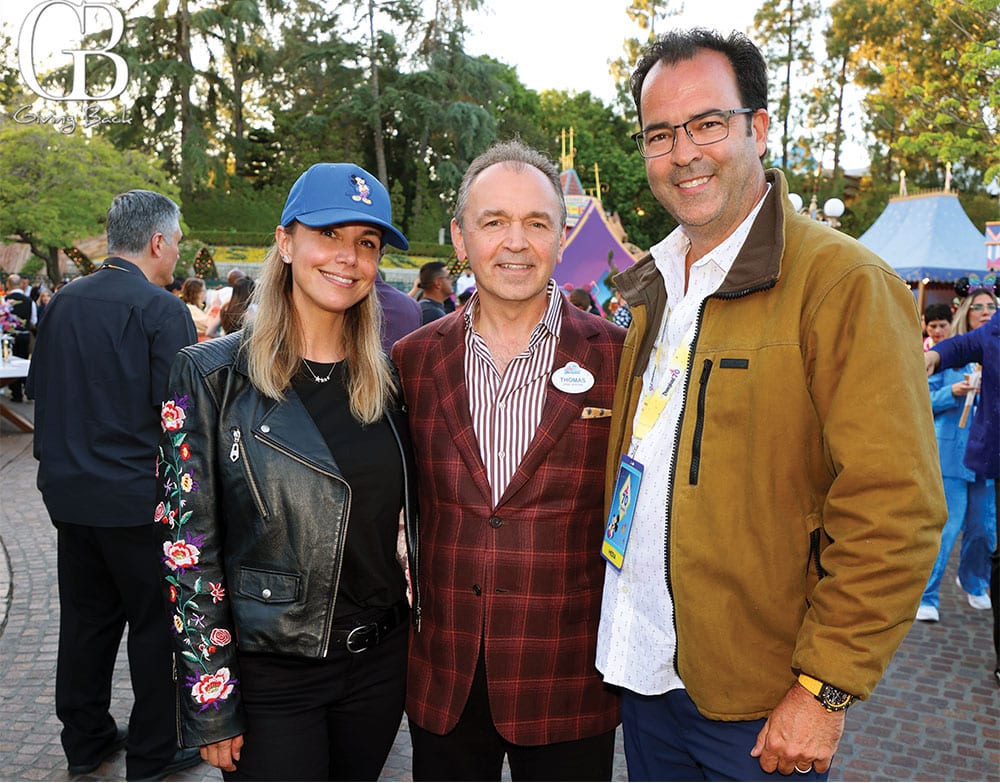 Danitza-and-Esteban-Villanueva-with-Thomas-Mazloum-President-of-Disneyland-Resort - GB Magazine Danitza and Esteban Villanueva with Thomas Mazloum President of Disneyland Resort