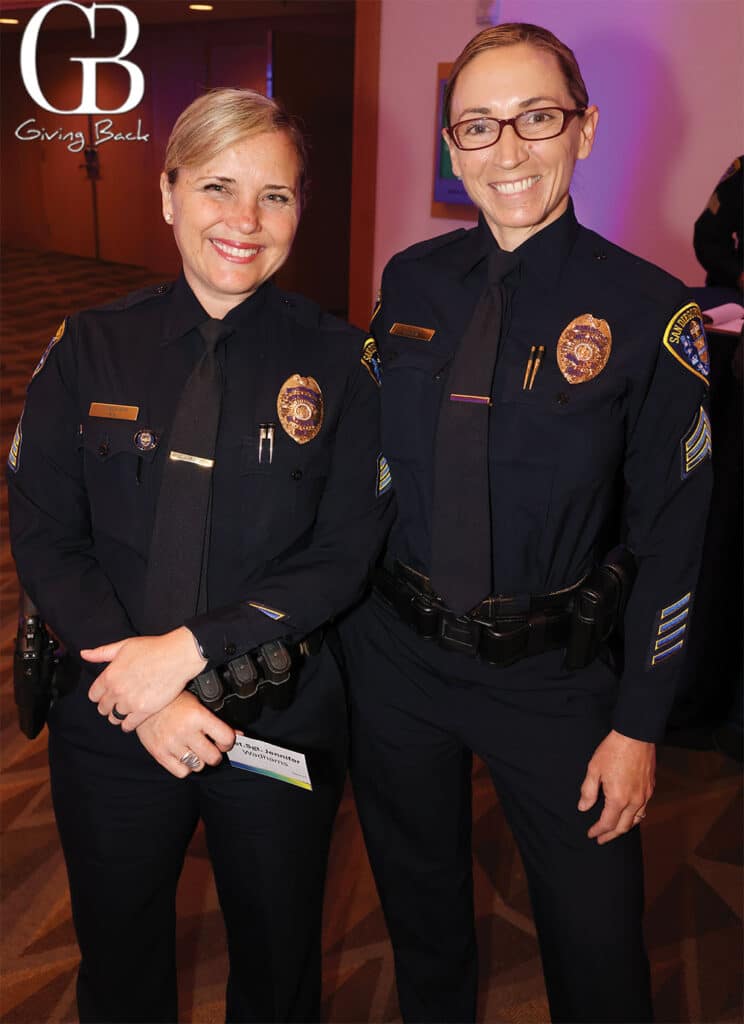 Det Sergeant Jennifer Wadhams and Patrol Sergeant Cassie Kinn