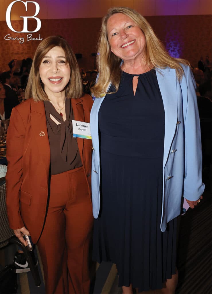 District Attorney Summer Stephan and Nancy Rohland