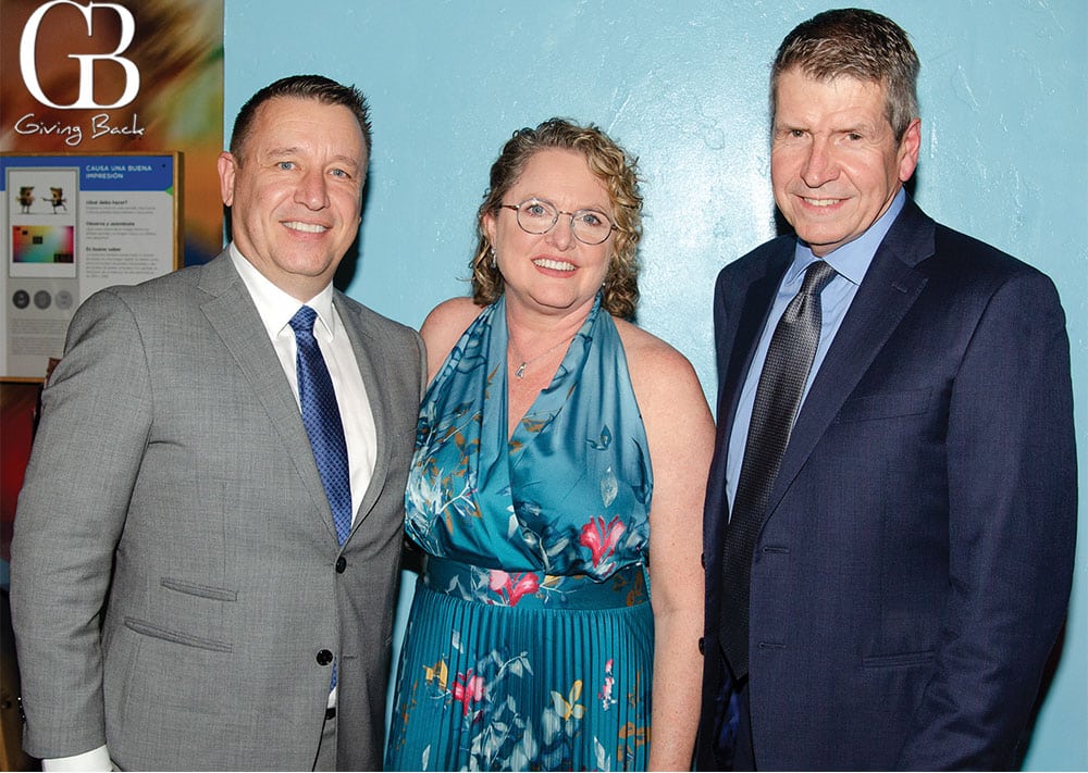 Jeff-and-Kelly-Gehlhaar-with-Charles-Bergan - GB Magazine Jeff and Kelly Gehlhaar with Charles Bergan