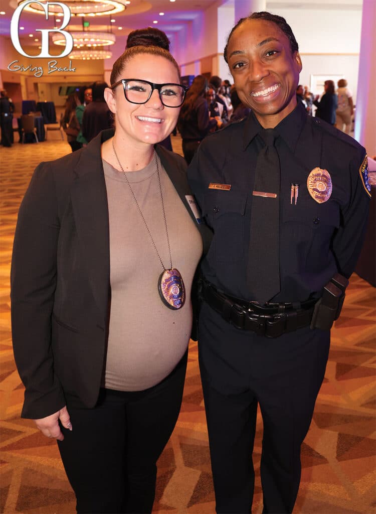 Officer Ashley Giffin and Officer Annita Reuben