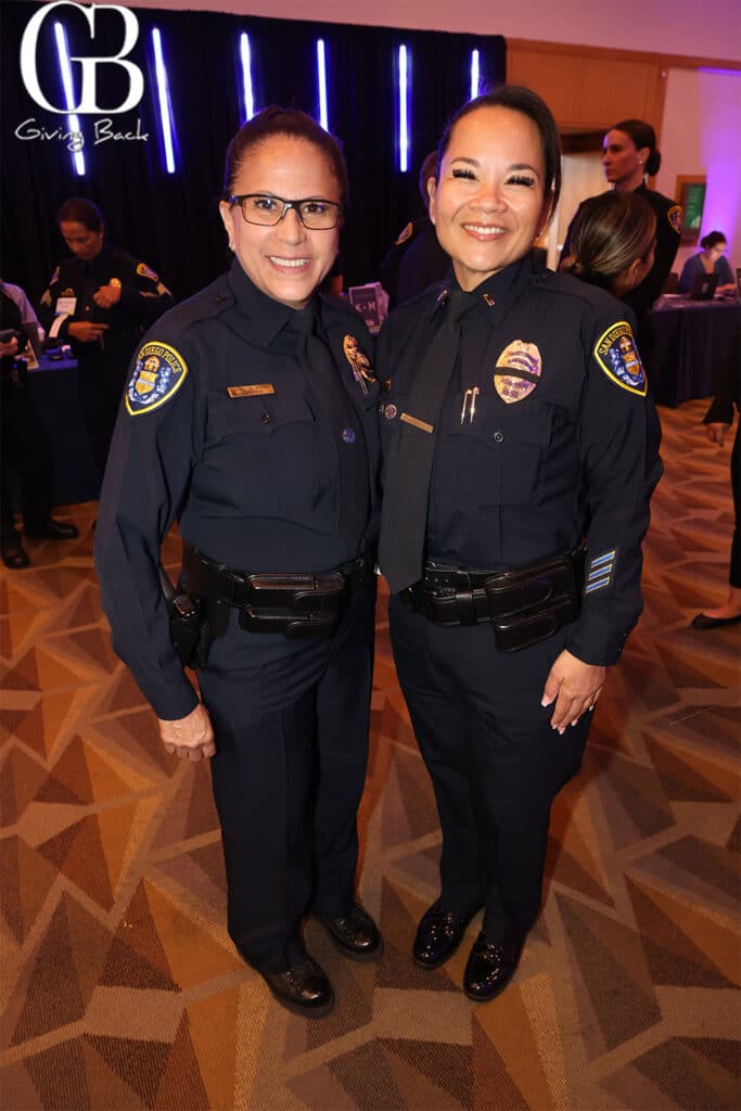 Officer Suzy de la Pena and Lt Corissa Edwards