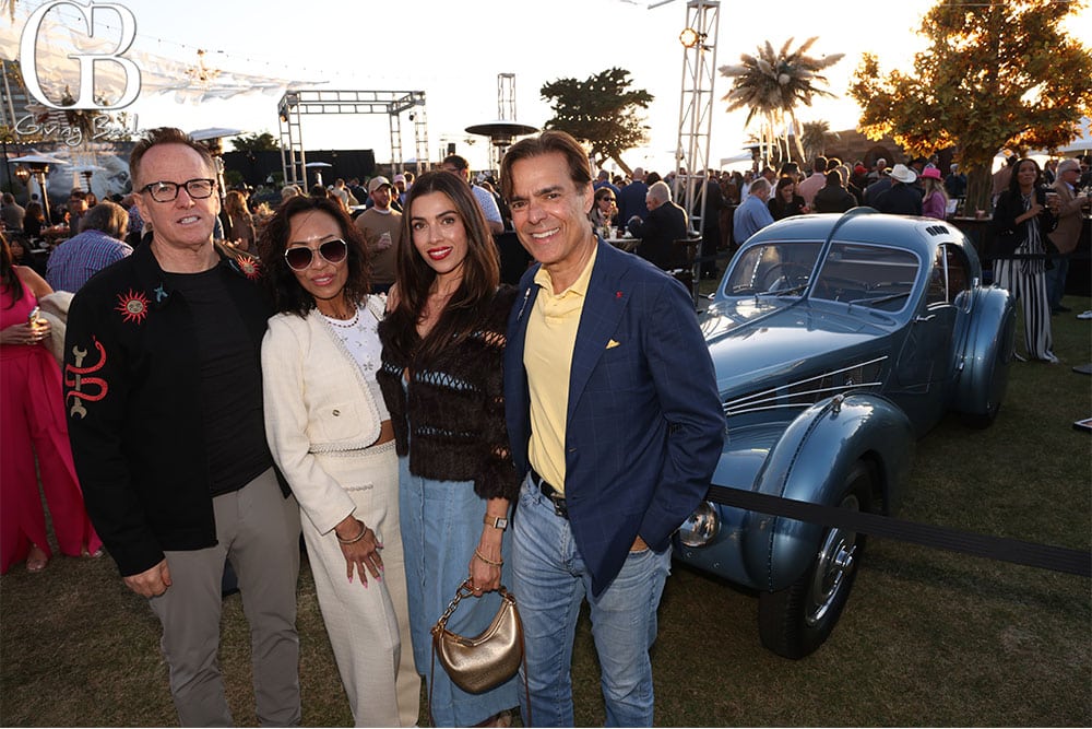 Pegah-Ghamary-Vahid-Moradi-and-Josephine-and-Mitch-Farmer-with-a-Bugatti - GB Magazine Pegah Ghamary Vahid Moradi and Josephine and Mitch Farmer with a Bugatti