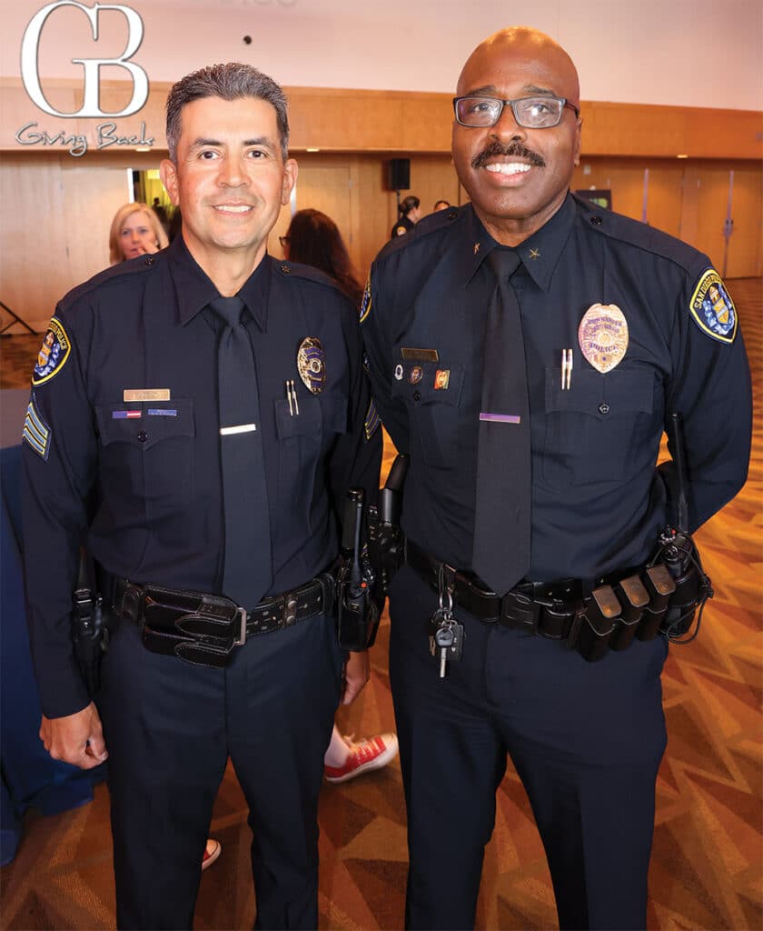 Sgt Ivan Garcia and Commander Benjamin Kelso