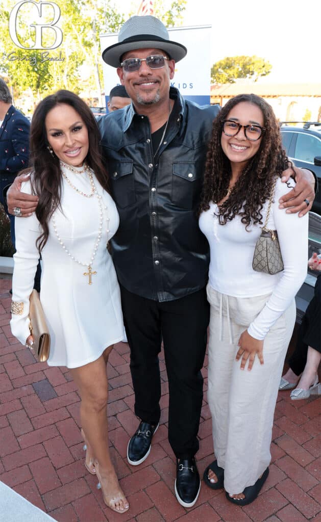 Rebecca and David Justice with Nevaeh Gray
